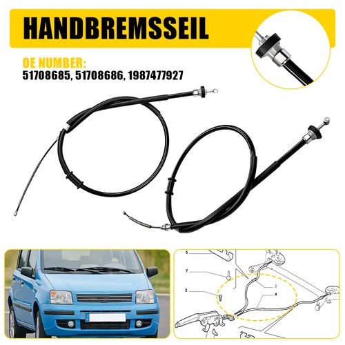 Handbremsseil seilzug - 2x,