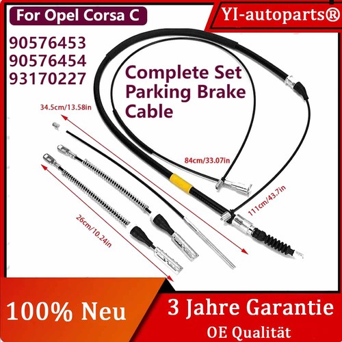 Handbremsseile für opel corsa - handbremsseile,