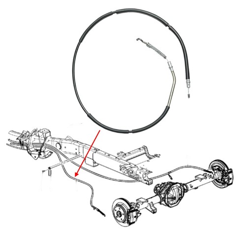 Handbremsseil hinten links - , ram
